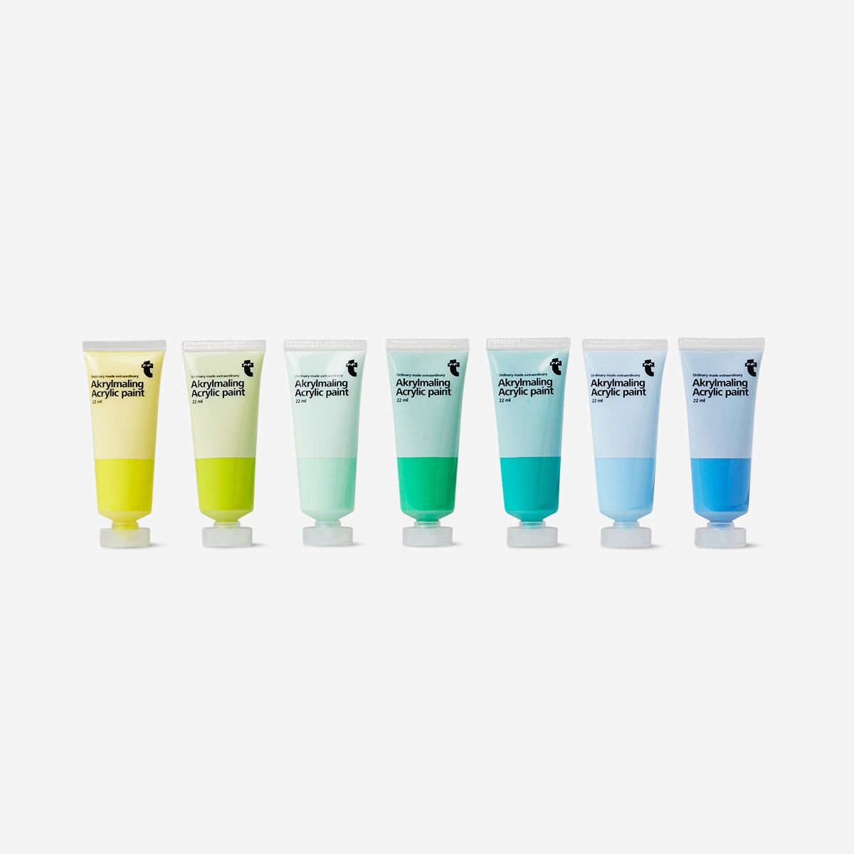 Flying Tiger Acrylic paint. 7 pcs - Flying Tiger Goods